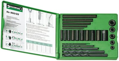 Stahlwille 905/25 Screw Extractor Set 25 pcs - 1-10, 25