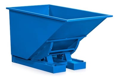 Standard Tip container - Metal, blue, 600L