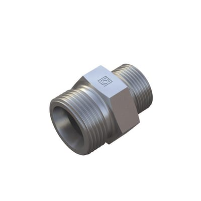 Stauff FI-G Reducer Connector steel zinc/nickel light - 42mm, 28mm, 250bar