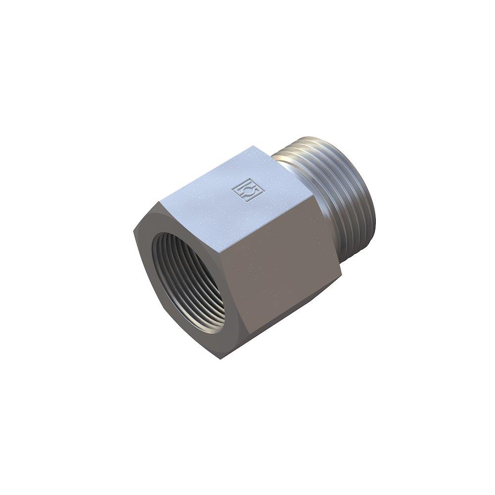 Stauff FI-GA Straight Attachment steel zinc/nickel BSPP light - 10mm, 1/4", 315bar