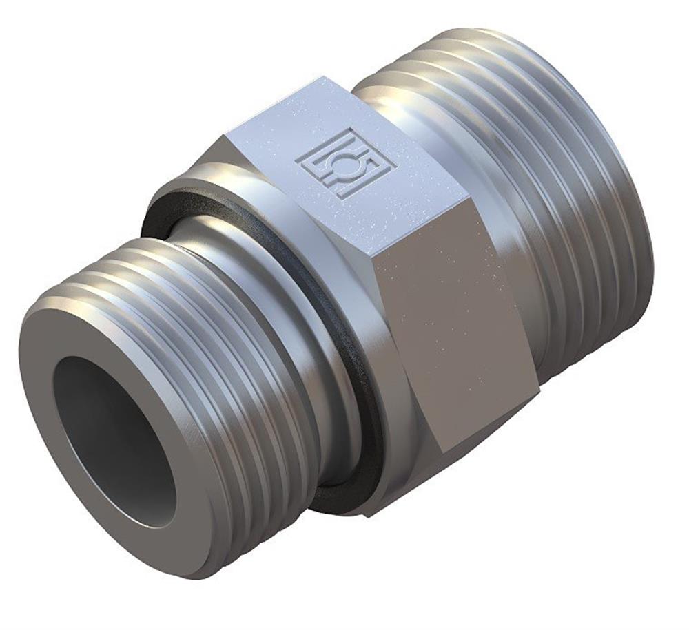 Stauff FI-GE Straight Insertion WD steel zinc/nickel BSPP light - 10mm, 1/4", 500bar