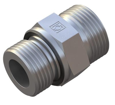 Stauff FI-GE Straight Insertion WD steel zinc/nickel BSPP light - 10mm, 1/4", 500bar