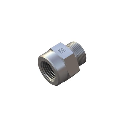 Stauff FI-MA Manometer Fitting steel zinc/nickel BSPP light - 8mm, 1/4", 315bar