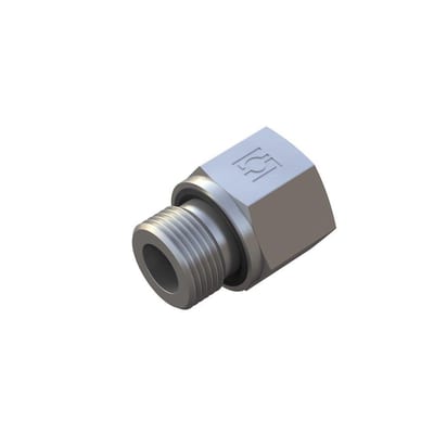 Stauff FI-RED Thread reduction steel zinc/nickel BSPP nipple/socket - 1 1/4", 1"