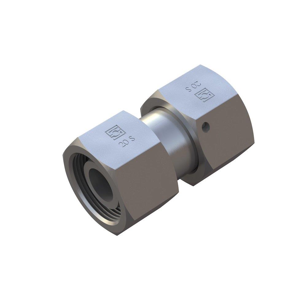 Stauff FI-SNV Intermediate Piece steel zinc/nickel light - 12mm, 12mm, 400bar