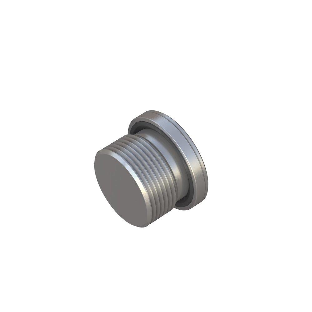 Stauff FI-VS End Cap nipple steel zinc/nickel BSPP - 1 1/2"