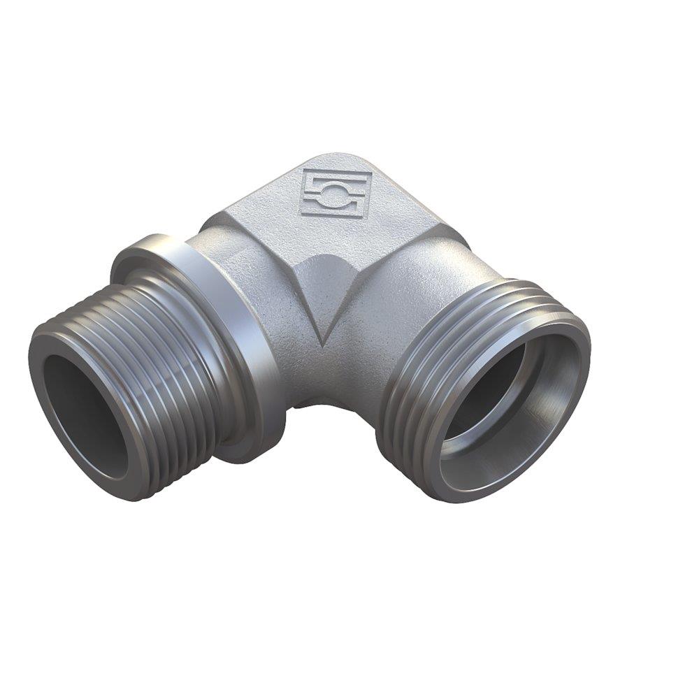 Stauff FI-WE Angle Insertion steel zinc/nickel BSPP light - 28mm, 1", 315bar, 90°