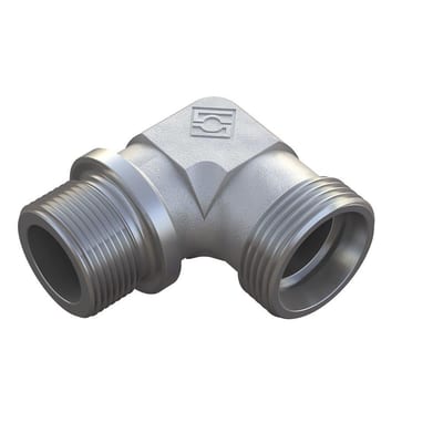 Stauff FI-WE Angle Insertion steel zinc/nickel BSPP light - 28mm, 1", 315bar, 90°