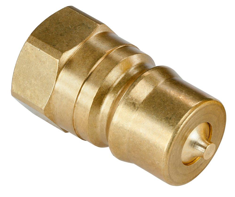 Stauff IB Coupling nipple ISO B brass BSPP coupling - 1/4", 6.3, 250bar