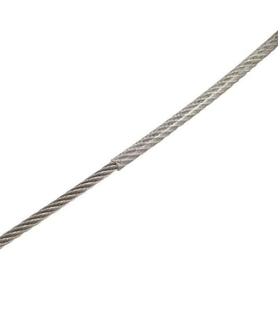 Steel wire - 7X7, 1 - 2mm, 60kg, stainless acid-resistant SS316 / PVC