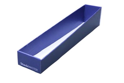StockMaster Cardboard Box 71 blue - 125mm, 130mm, 700mm