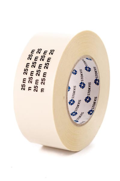 Stokvis Canvas Tape double-sided white - 50mm, 25M