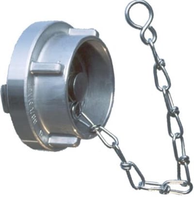 Storz End Cap with chain aluminium - 110-A, 133mm
