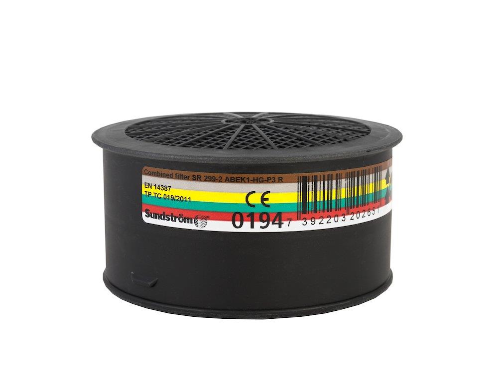 Sundström SR299-2 Combination Filter - ABEK1-HG-P3, SR100, SR200, SR90