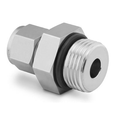 Swagelok SS-400-1-2ST 316 SS Tube Fitting, Male Connector, 1/4 in. tube OD x 5/16-24 male SAE/MS straight thread