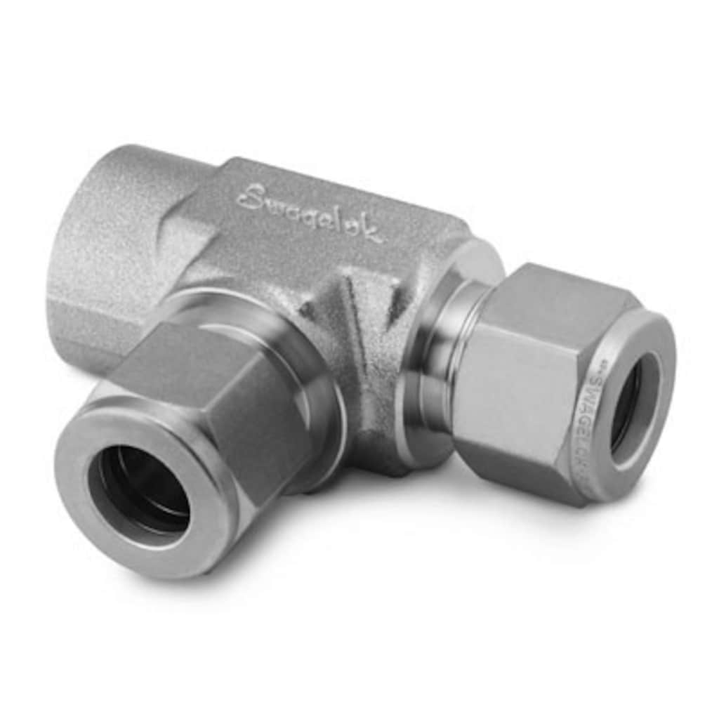 Swagelok SS-1210-3TFT 316 SS Tube Fitting, Female Run Tee, 3/4 in. Tube OD