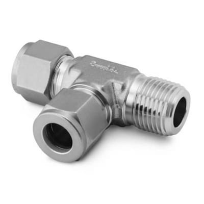 Swagelok SS-1210-3TMT 316 SS Tube Fitting, Male Run Tee, 3/4 in. Tube OD