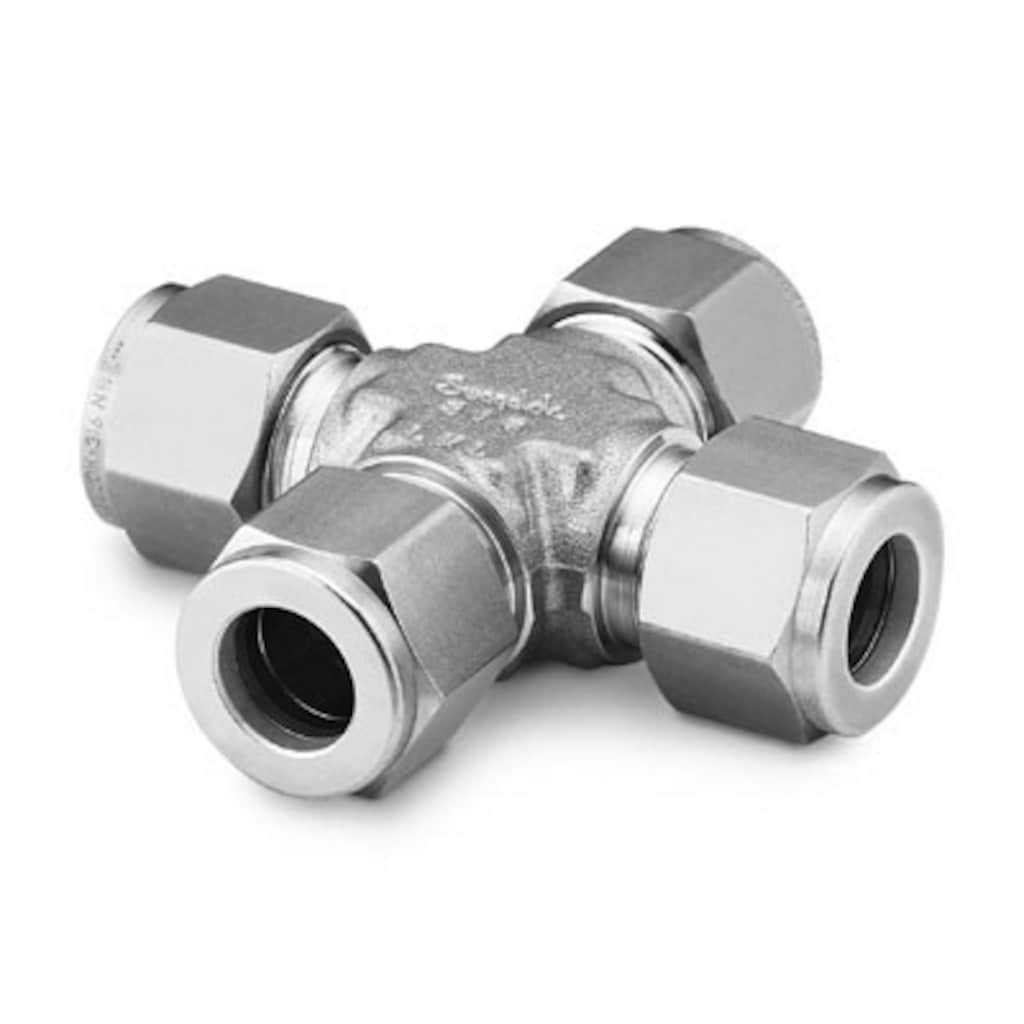 Swagelok SS-1210-4 316 SS Tube Fitting, Union Cross, 3/4 in. Tube OD