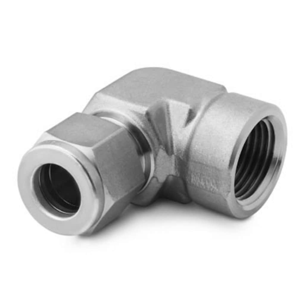 Swagelok SS-600-8-6 316 SS Tube Fitting, Female Elbow, 3/8 in. tube OD