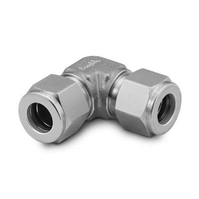 Swagelok SS-400-9 316 SS Tube Fitting, Union Elbow, 1/4 in. Tube OD