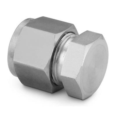 Swagelok SS-400-C 316 SS Tube Fitting, Cap, 1/4 in. tube OD