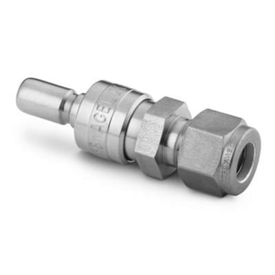 Swagelok SS-QC4-S-400 316 SS Instrumentation Quick Connect Stem without Valve, 0.3 Cv, 1/4 in. Swagelok Tube Fitting