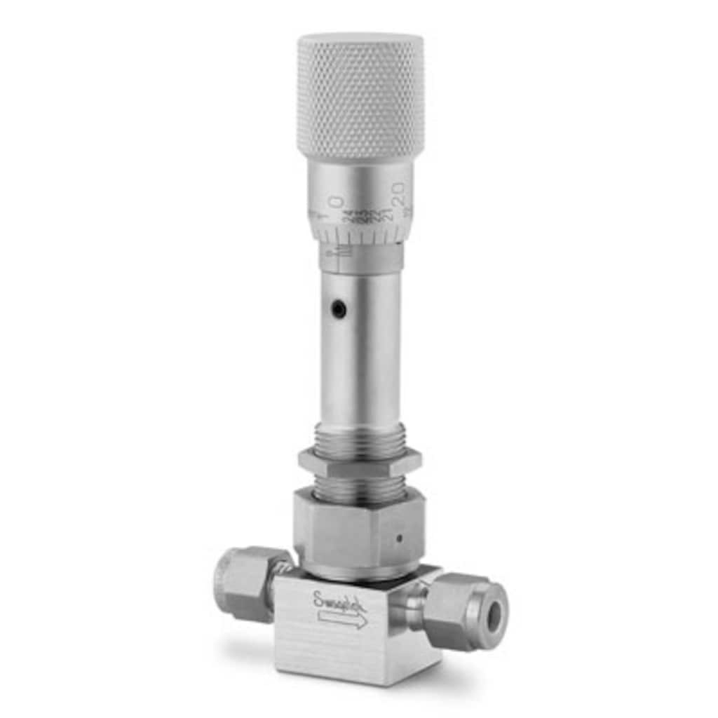 Swagelok SS-4BMG 316 SS Bellows-Sealed Metering Valve, 1/4 in. Swagelok tube fitting