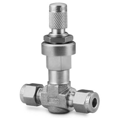 Swagelok SS-2MG 316 SS Medium-Flow Metering Valve, 1/8 in. Swagelok tube fitting