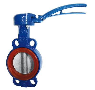 Sylax Butterfly valve with handle Wafer GGG40/316/FKM - 50, 10bar, F05 - 11mm