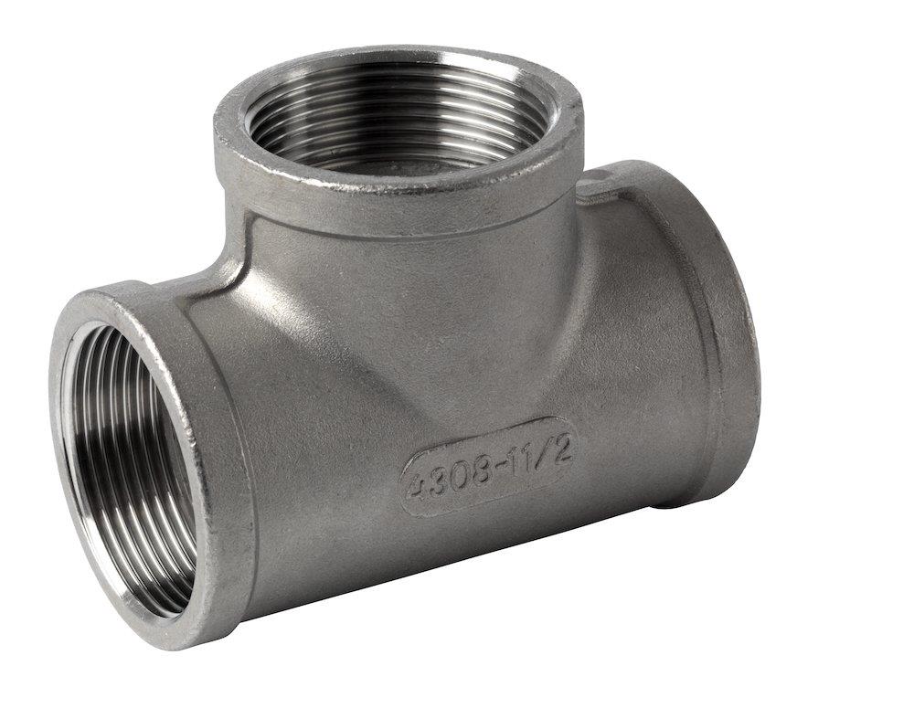 T-Piece acid-resistant BSPP - 3", 3", 3"