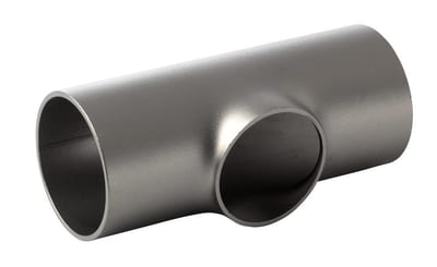 T-Piece reduced short branch acid-resistant welded pressed - 139.7mm, 114.3mm, 2mm, 248mm