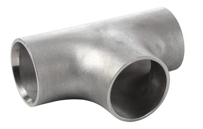 T-Piece stainless welded pressed - 304mm, 2mm, 600mm