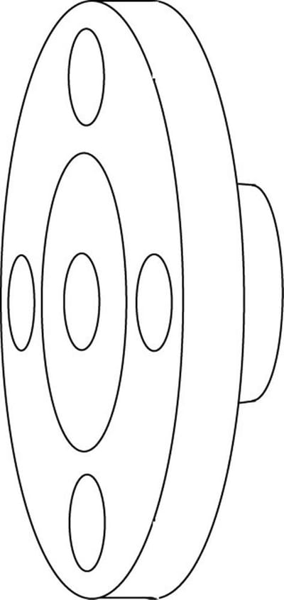 TA Connection Coupling inlet - 32, Flange/flange, 1 1/4", 140 mm