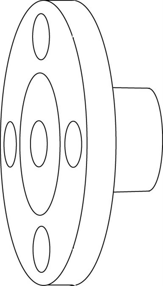 TA Connection Coupling outlet - 20, Flange/flange, 1", 105 mm