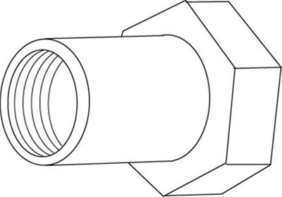 TA Connection Coupling with union nut - 15, coupling/coupling, 1X1/2"