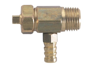 TA Measuring Nipple - Nipple/nipple, 1/4", 90
