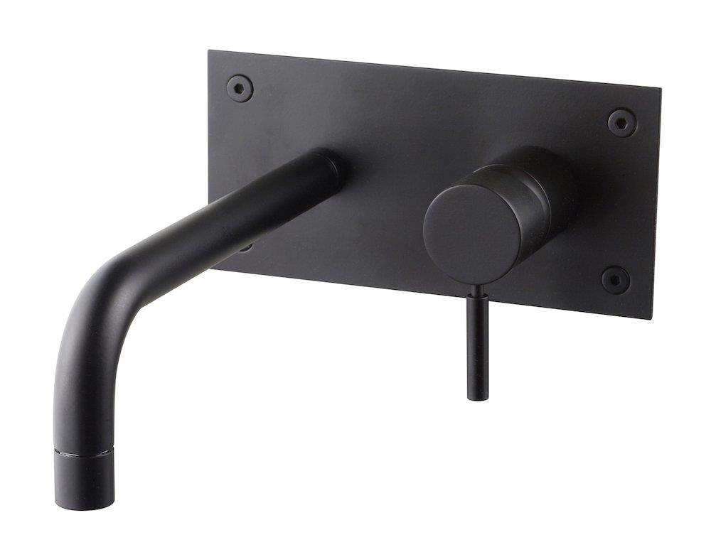 Tapwell BOX008 Concealed Washbasin Faucet Matte Black - 234 mm Fixed Spout