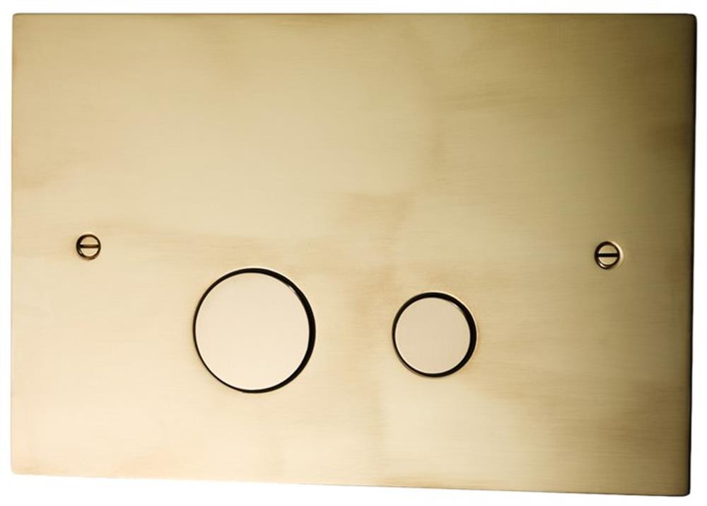 Tapwell DUO112 Operating Plate - Front, brass, brass, Mechanical