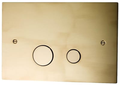 Tapwell DUO112 Operating Plate - Front, brass, brass, Mechanical