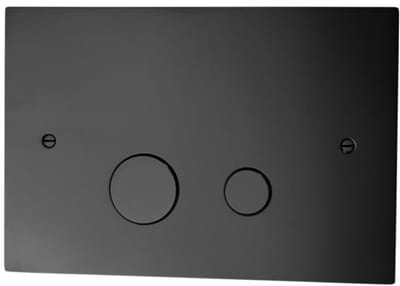 Tapwell DUO112 Cistern Flush Plate, matte black, mechanical, front actuation