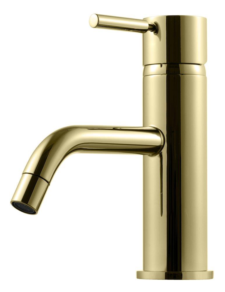 Tapwell EVM071 Washbasin faucet honey gold - 1 handles, 108mm, Gold, Polished, Medium, without pop-up waste, No