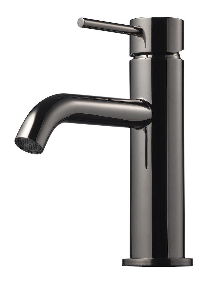 Tapwell EVM072 Washbasin faucet - 1 handles, 114mm, Anthracite, Polished, Low, without pop-up waste, No