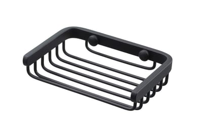 Tapwell TA126 Soap Basket - 130mm x 89mm x 33mm, Matte Black Brass