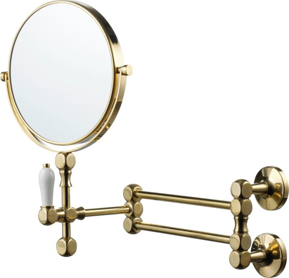 Tapwell TA816 Cosmetic mirror - 352mm, 529mm, brass, 200mm, Round, No