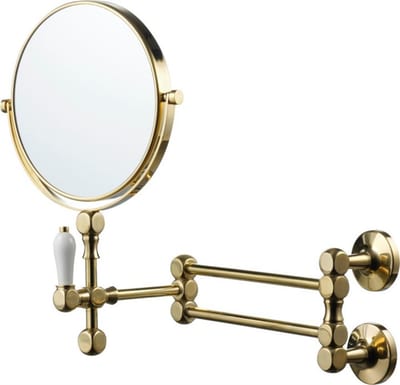 Tapwell TA816 Cosmetic mirror - 352mm, 529mm, brass, 200mm, Round, No