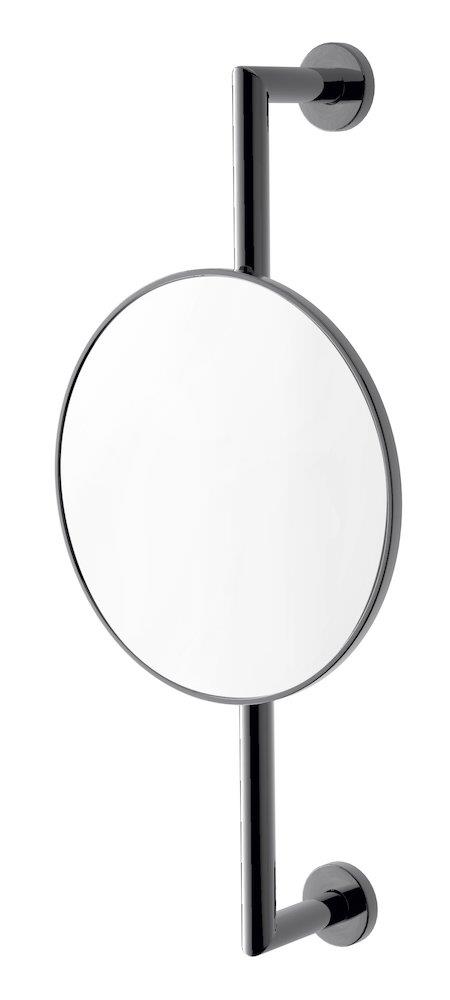 Tapwell TA816 Cosmetic mirror black chrome - 476mm, 167mm, black, 208mm, Round, No