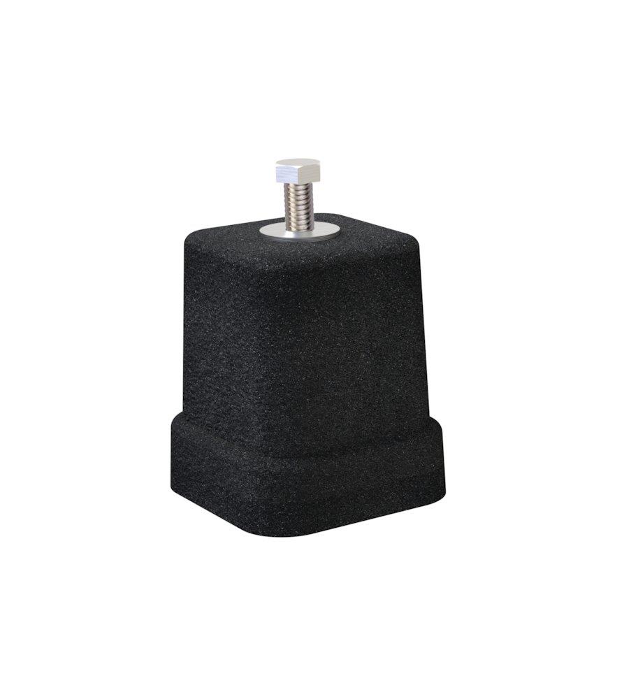 Tecnosystemi Mounting Foot - 80mm, 80mm, 80mm, 150kg, black