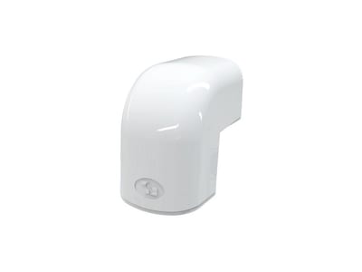 Tecnosystemi Optima CAE Duct Elbow external - 102mm, plastic, white