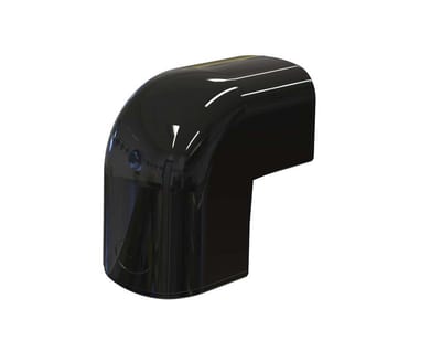 Tecnosystemi Optima CAE Duct Elbow external - 135, 104mm, plastic, black