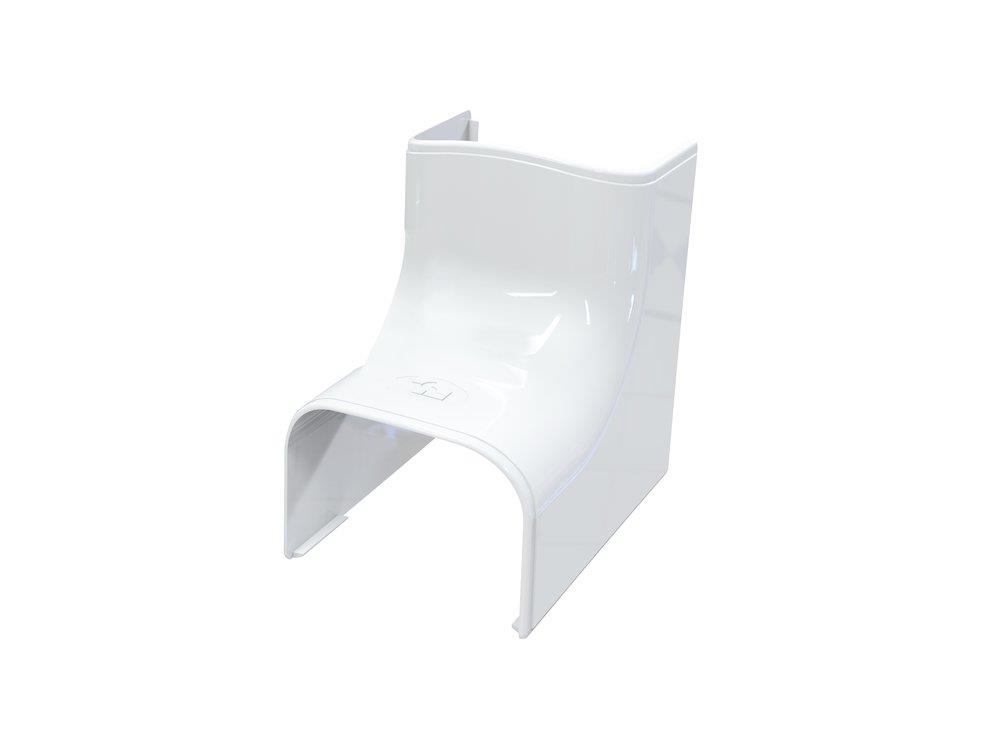 Tecnosystemi Optima CAI Duct Elbow internal - 135mm, plastic, white
